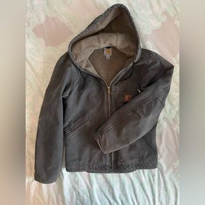 Men’s Grey Carhartt Sherpa Jacket - Small